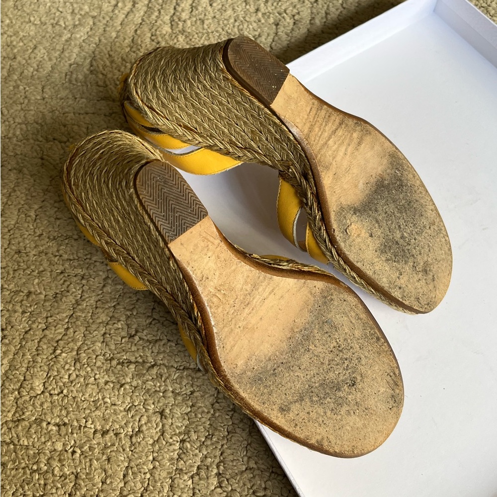Salvatore Ferragamo Yellow Wedges - Picture 7 of 8